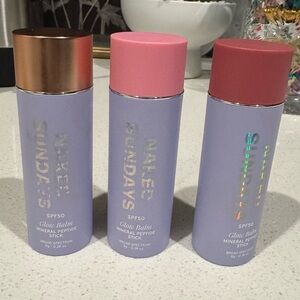 THREE - NAKED SUNDAY PEPTIDE STICKS blush bronzer SPF 50 skincare makeup